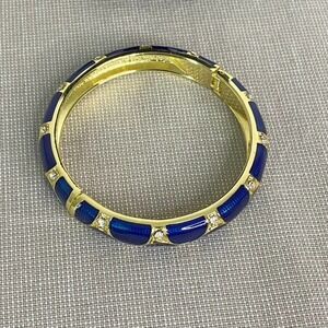 JTF gold/blue‎ crystal bracelet